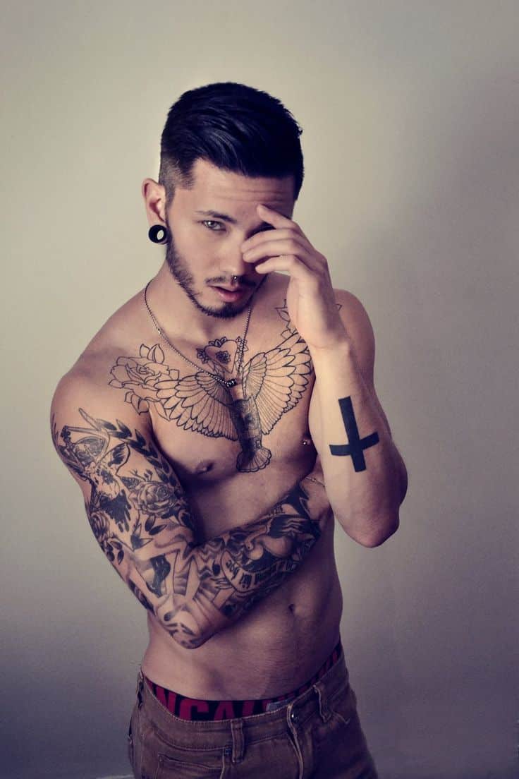 guy Hot tattooed