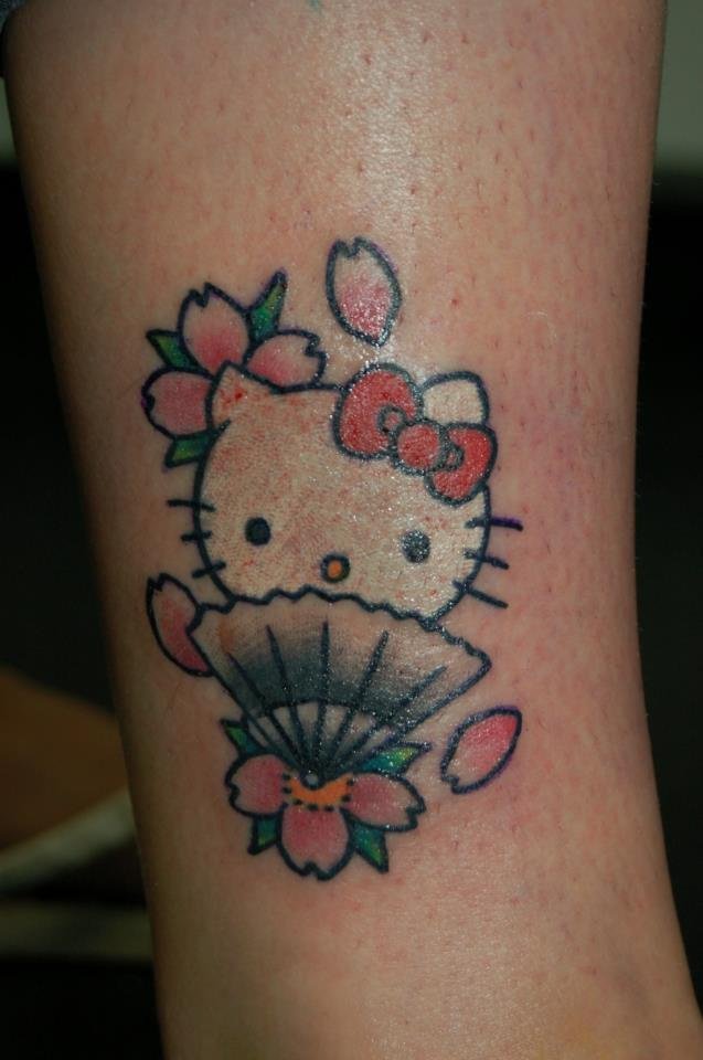 kitty tattoo Hello