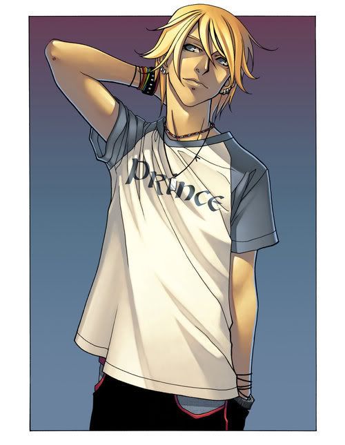 hair blonde Anime guy