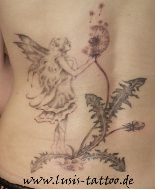 rücken Tattoo elfe