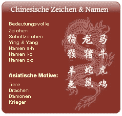 bedeutung Tattoos chinesische zeichen