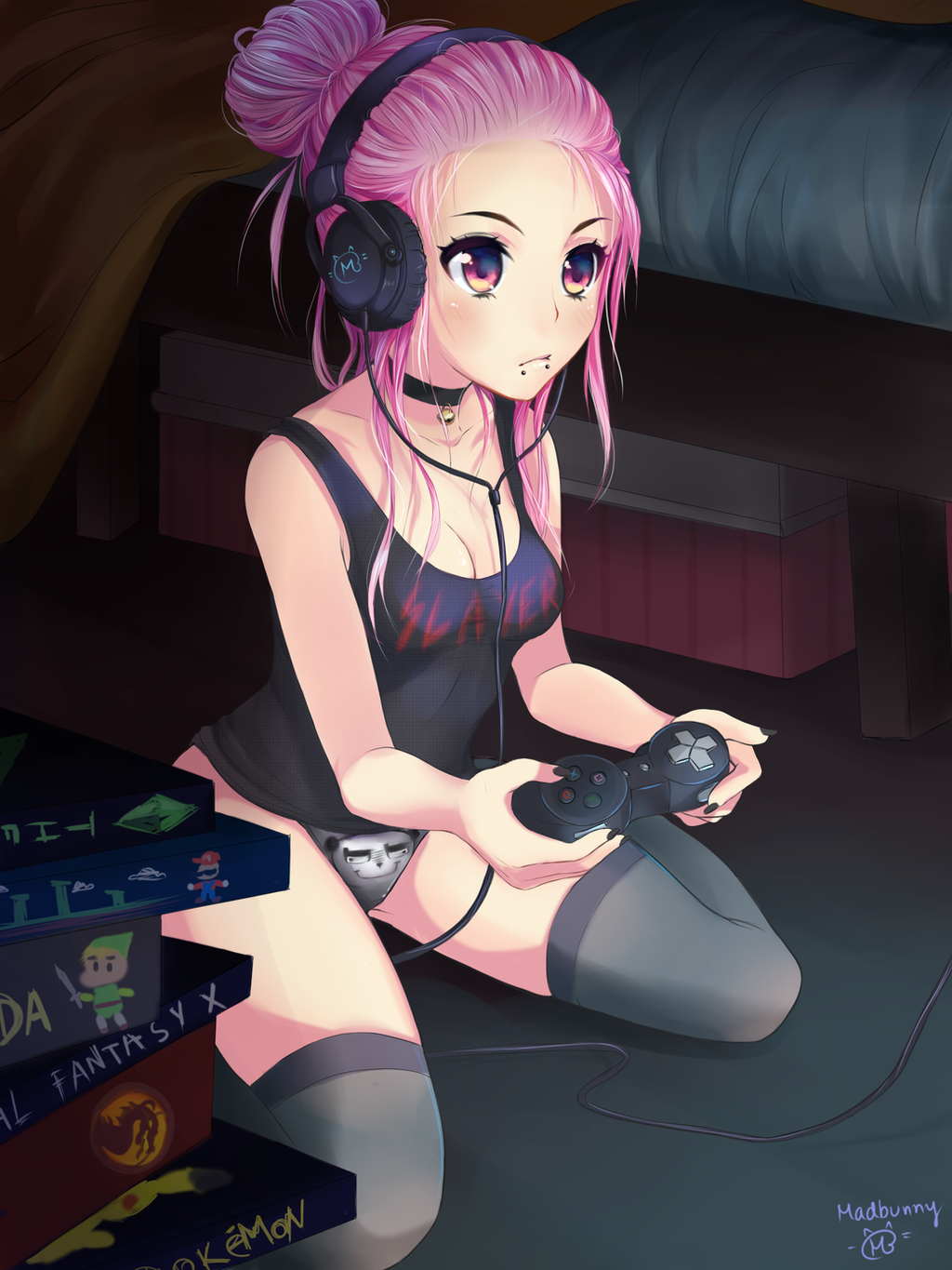 girl Anime gamer