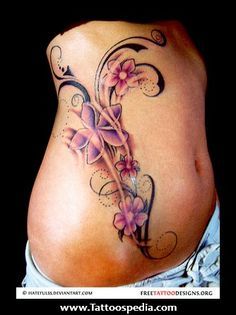 tattoo bauch Lilien