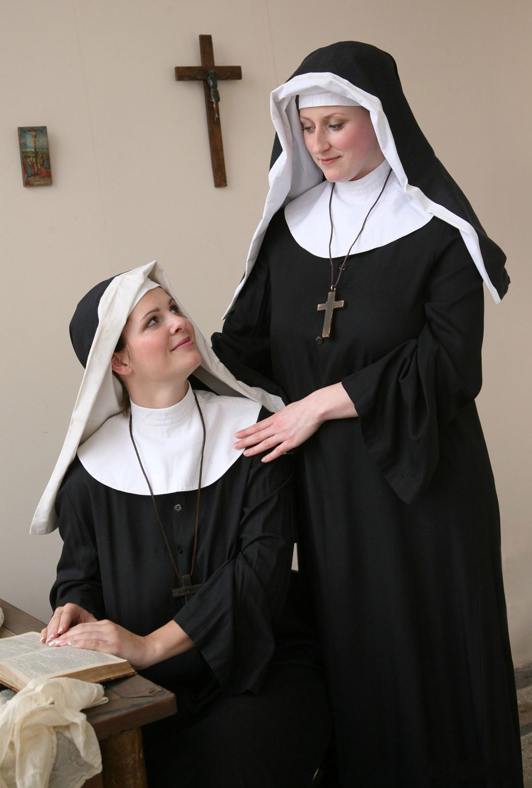 lesbian porn Nun