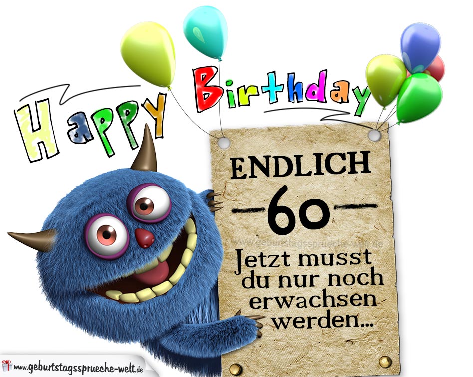 bilder zum geburtstag kostenlos 60 Lustige