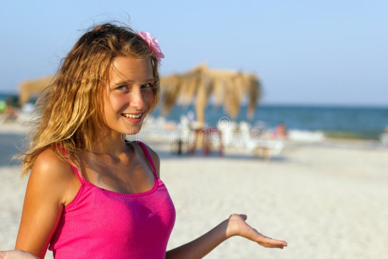 beach tits Teen