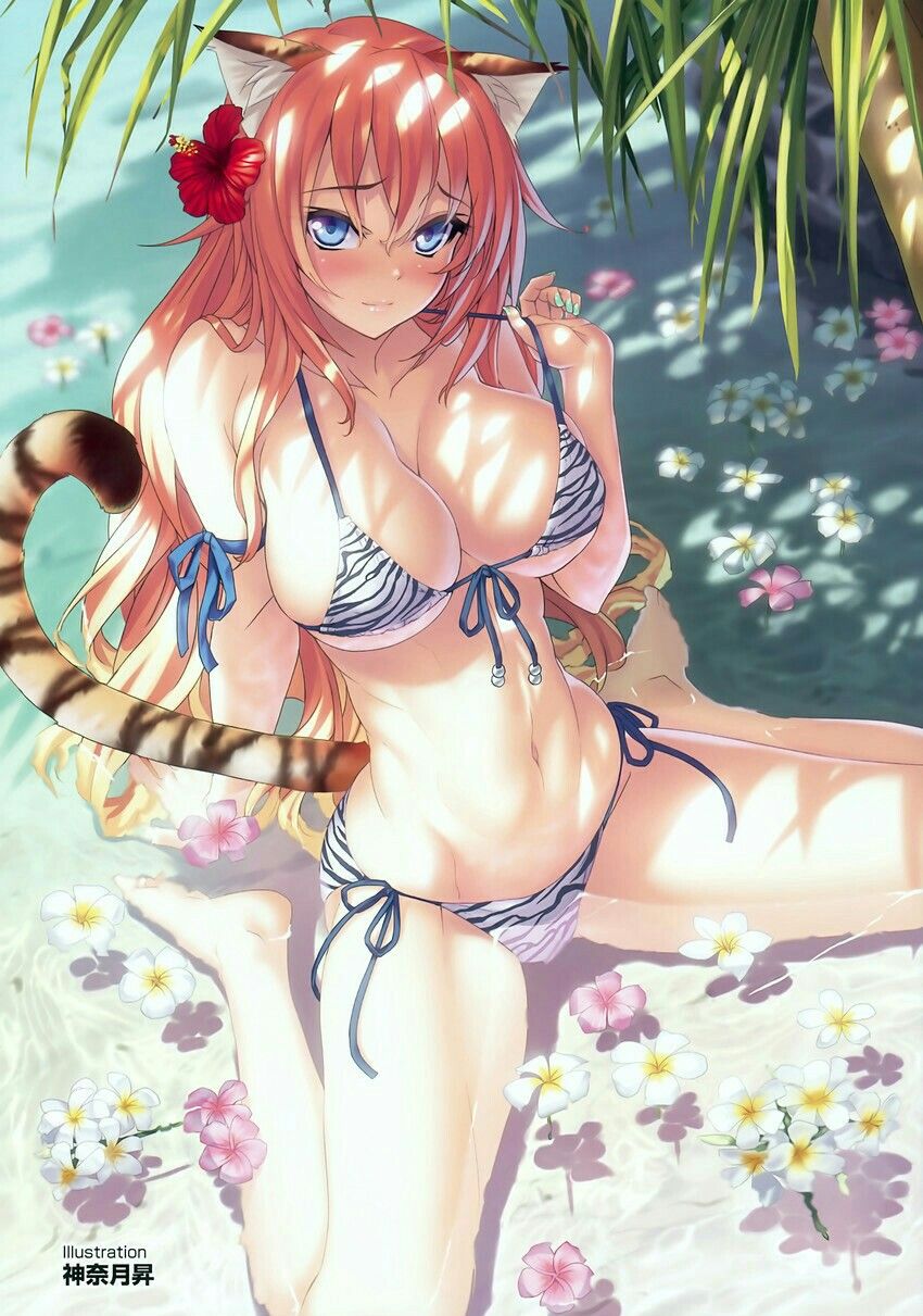 in bikini girls Anime