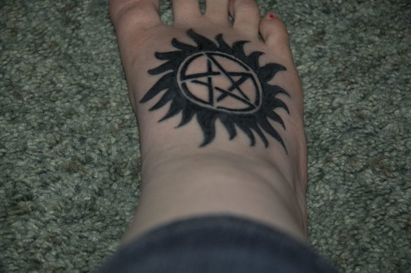 Pentagramm elemente tattoo