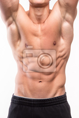 weiß Sixpack body schwarz