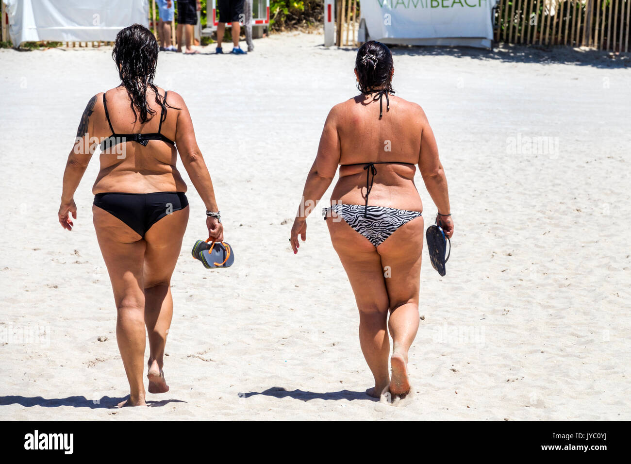 in Dicke bikini frau