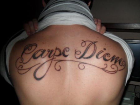 carpe diem motive Tattoo