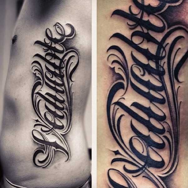 schrift tattoo Chicano