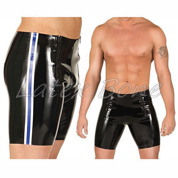 männer Latex shorts