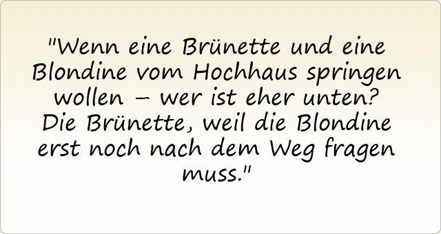 und brünette Blondine