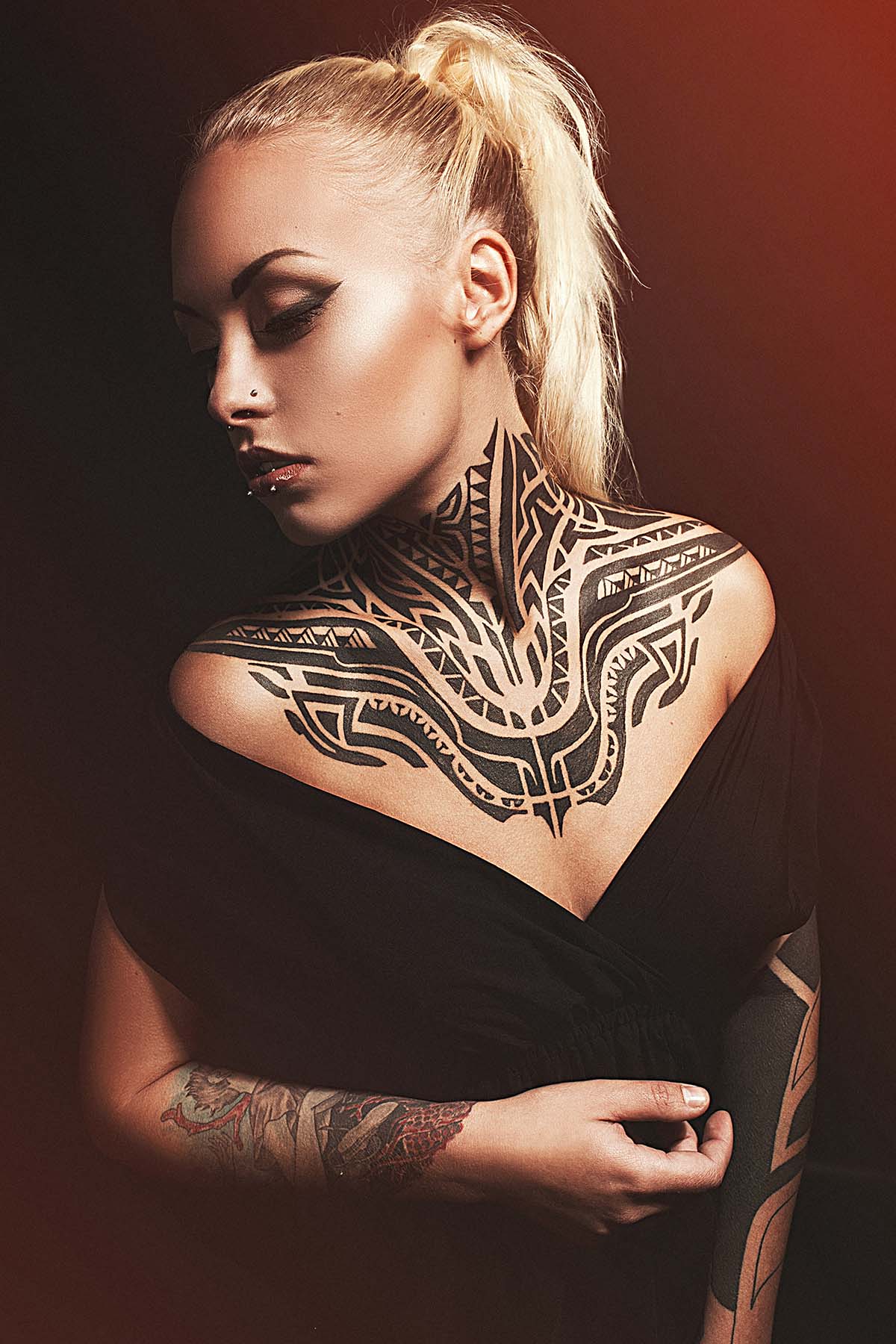 model Sexy tattoo