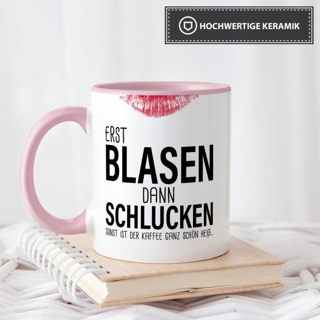 blasen dann schlucken Erst