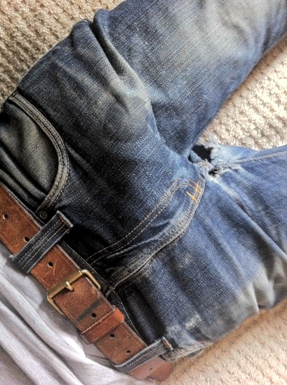 jeans porn on Cum