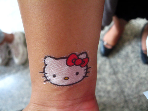 kitty tattoo Hello