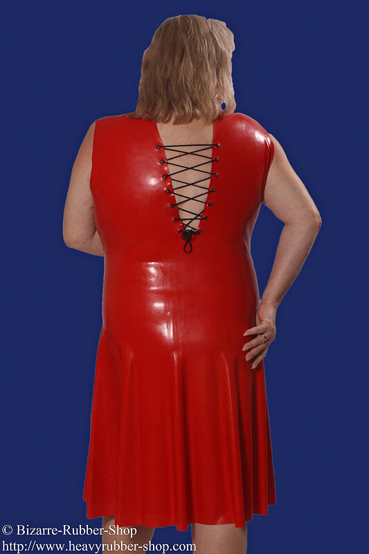 kleid lang Latex