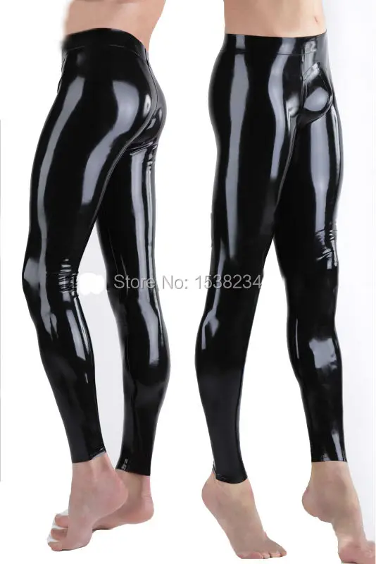 herren Latex leggings