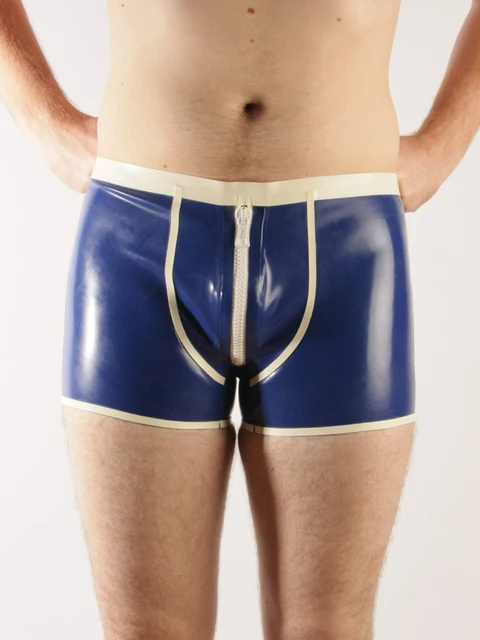 männer Latex shorts