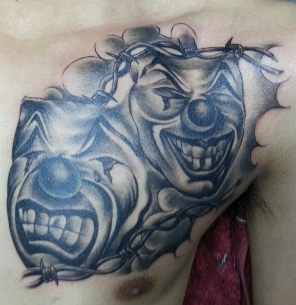 masken Tattoo japanische