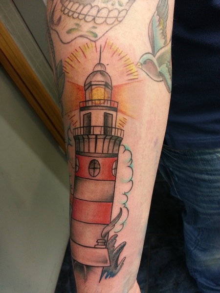 anker Tattoo leuchtturm