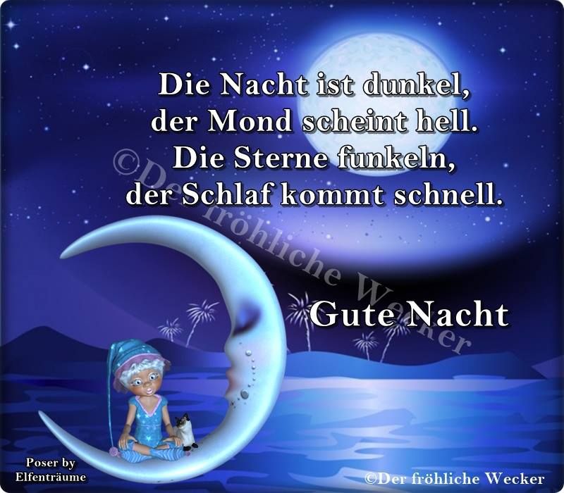 bilder gute nacht Wünsche eine